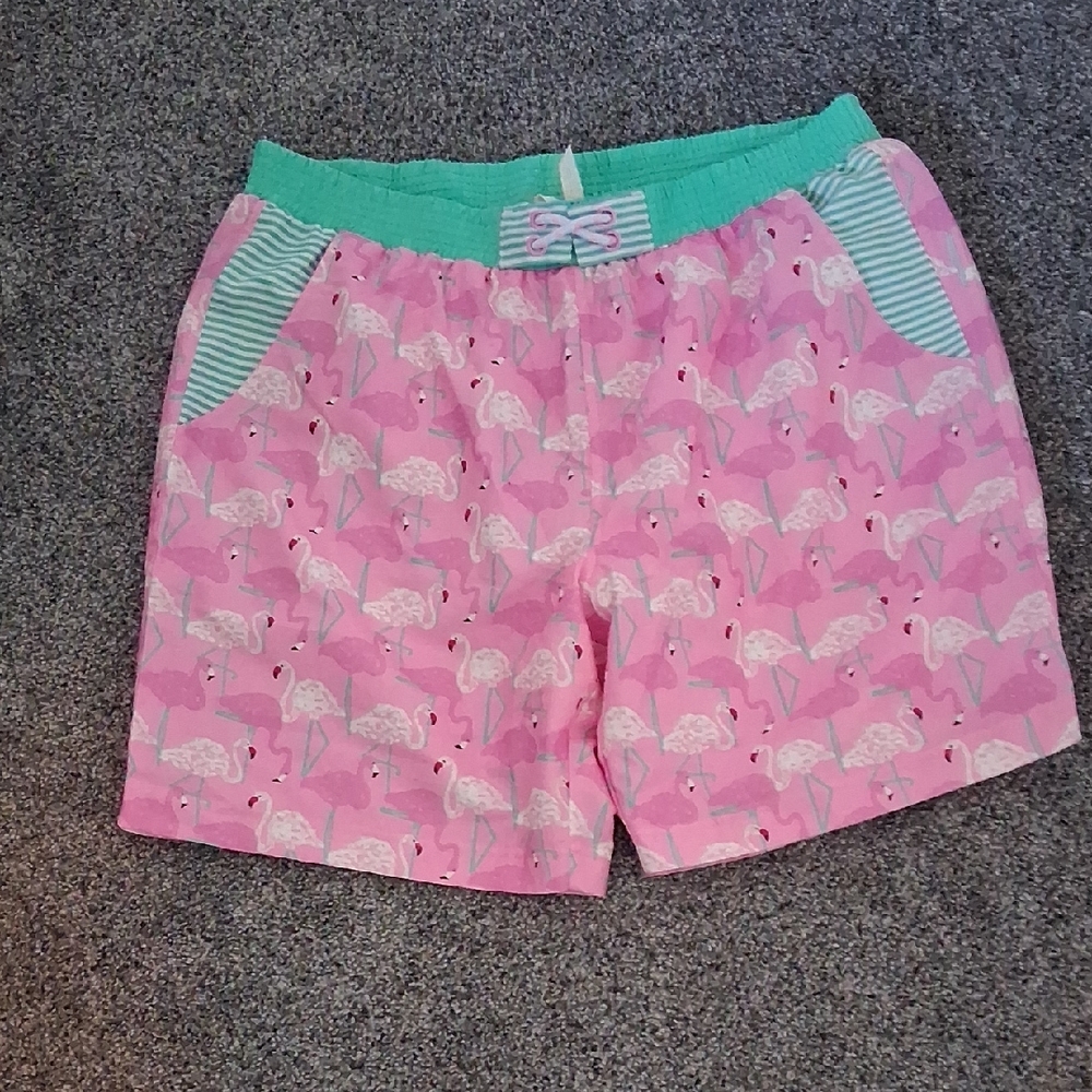 Matilda Jane Green and Pink Mesh Shorts